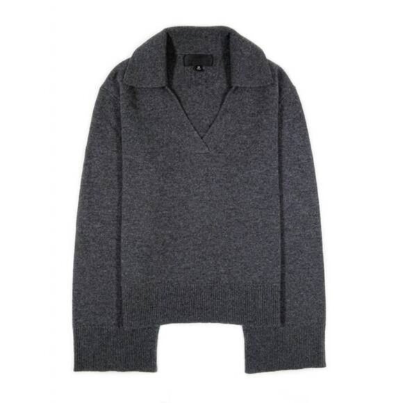 NILI LOTAN Women's Cashmere Silvio Sweater Charcoal Grey XS - Picture 1 of 10